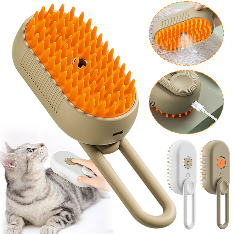 Fluffin™ SteamClean Pet Brush – No More Fur, No More Mess