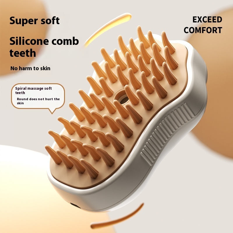 Fluffin™ SteamClean Pet Brush – No More Fur, No More Mess