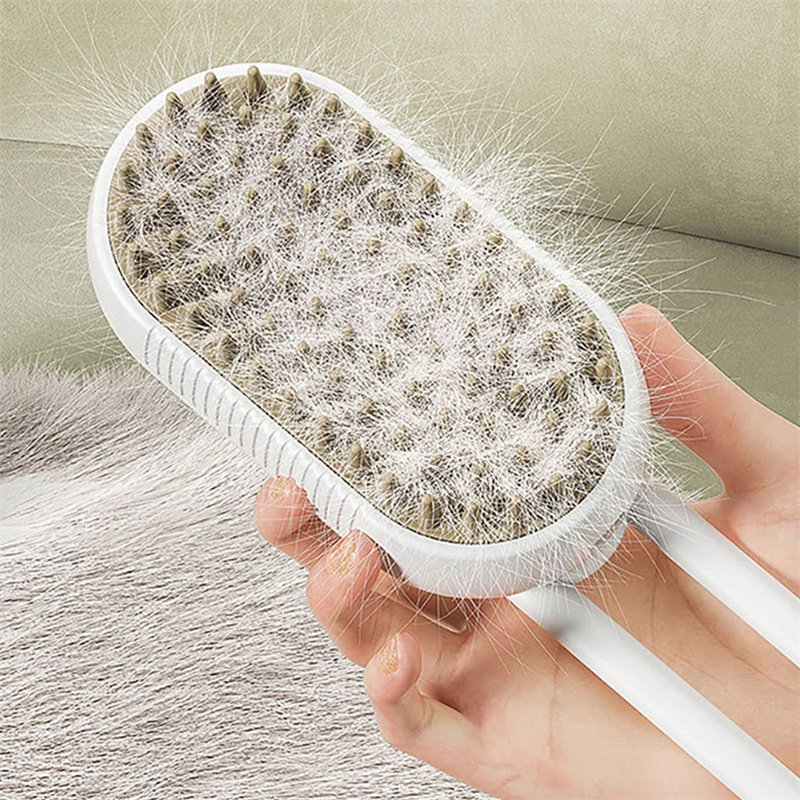 Fluffin™ SteamClean Pet Brush – No More Fur, No More Mess