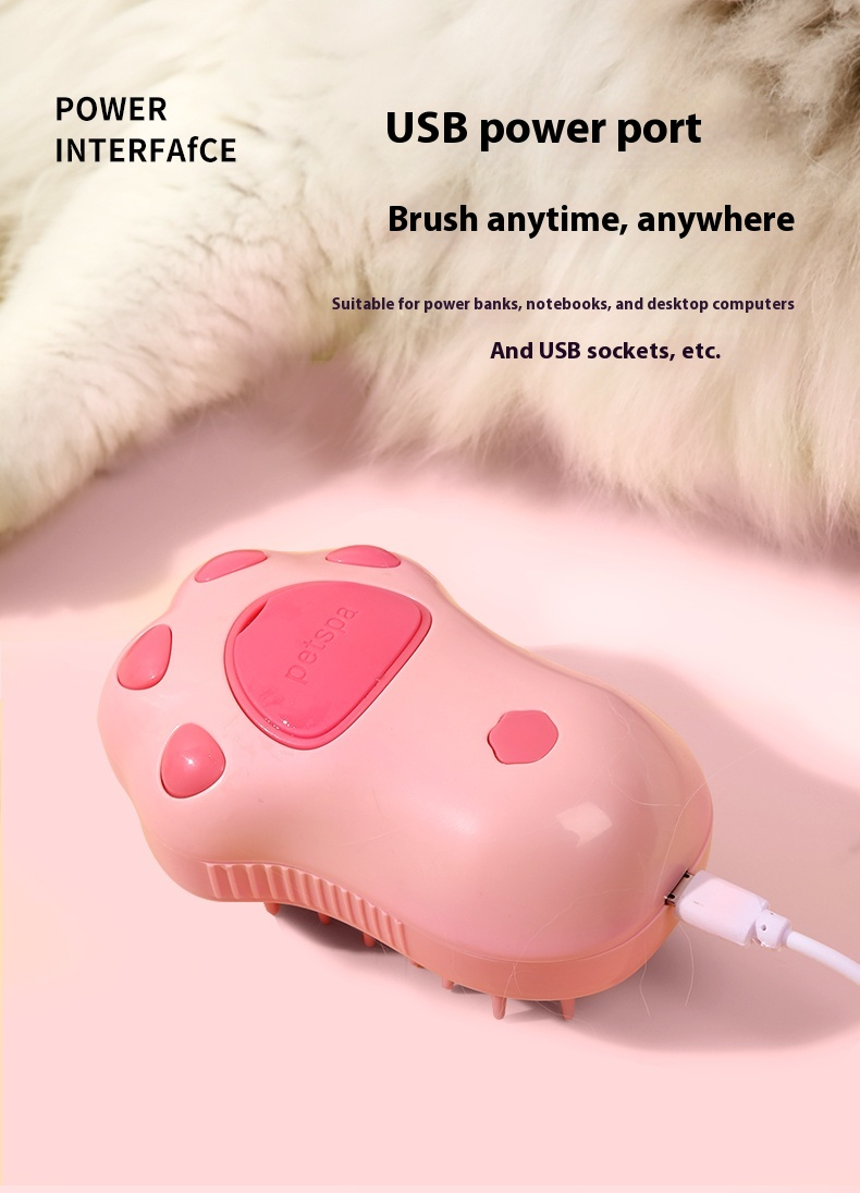 Fluffin™ SteamClean Pet Brush – No More Fur, No More Mess