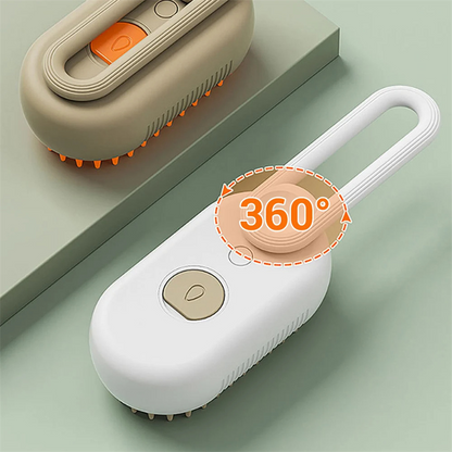 Fluffin™ SteamClean Pet Brush – No More Fur, No More Mess
